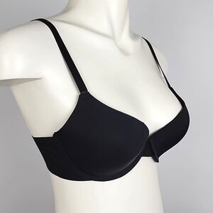 Prima Valentina Intimates Women's Underwite Black Push Up T Shirt Bra Size 34C